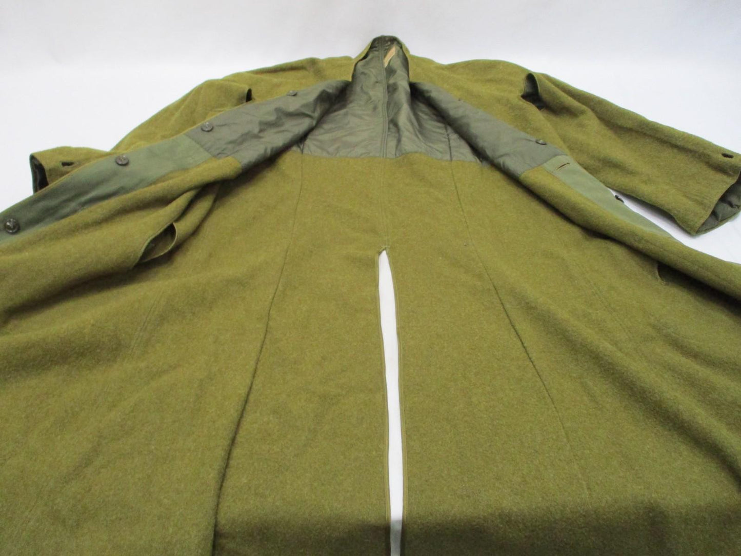 WW2 Regulation Army Officer's O'COAT FIELD Size 39R w. Wool Liner Med-Reg Olive