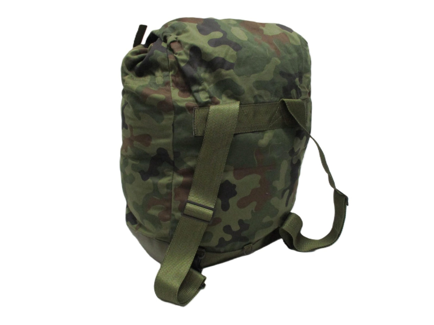 Polish military issue Rucksack Backpack M93 in Pantera camouflage with adjustable straps and multiple compartments.
