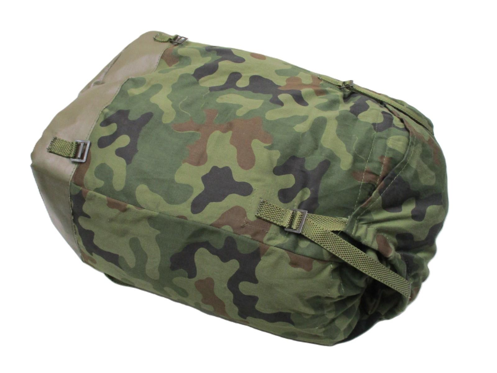 Polish military issue Rucksack Backpack M93 in Pantera camouflage with adjustable straps and multiple compartments, by Centex Military Gear.