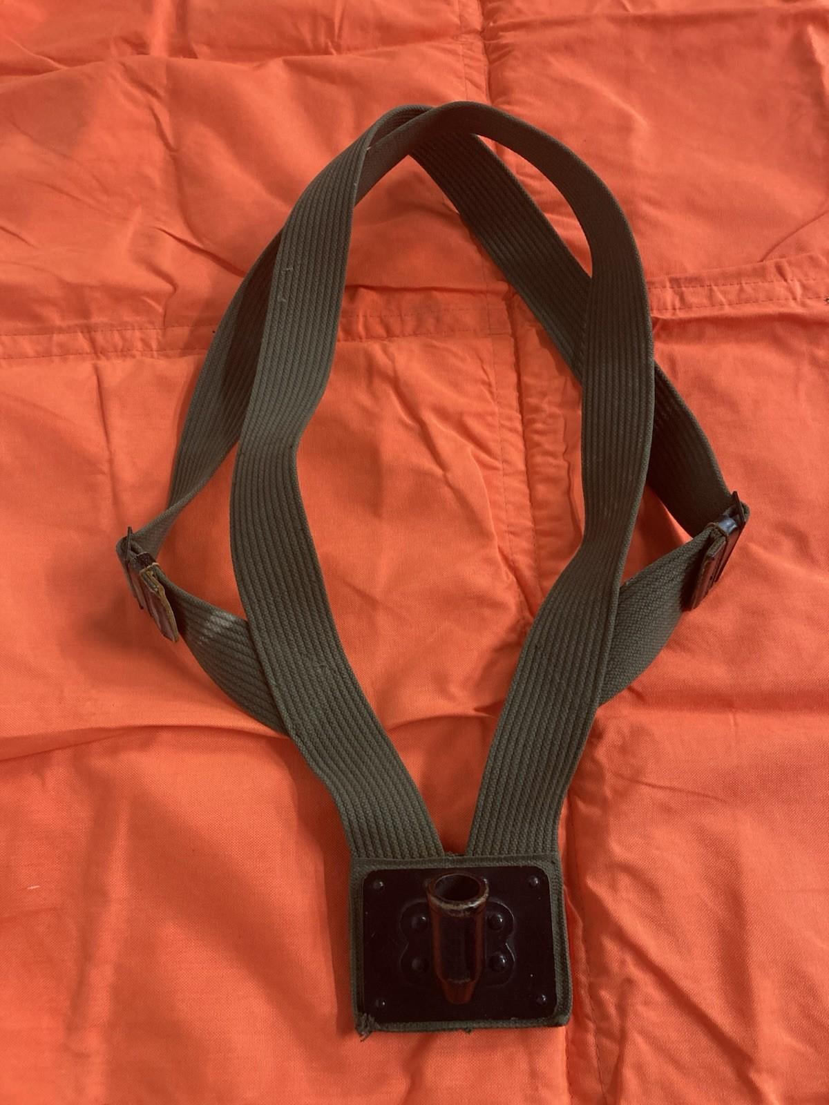 USGI FLAGSTAFF WEBBING HARNESS OD Green Colorguard Military Parade Drill Guidon