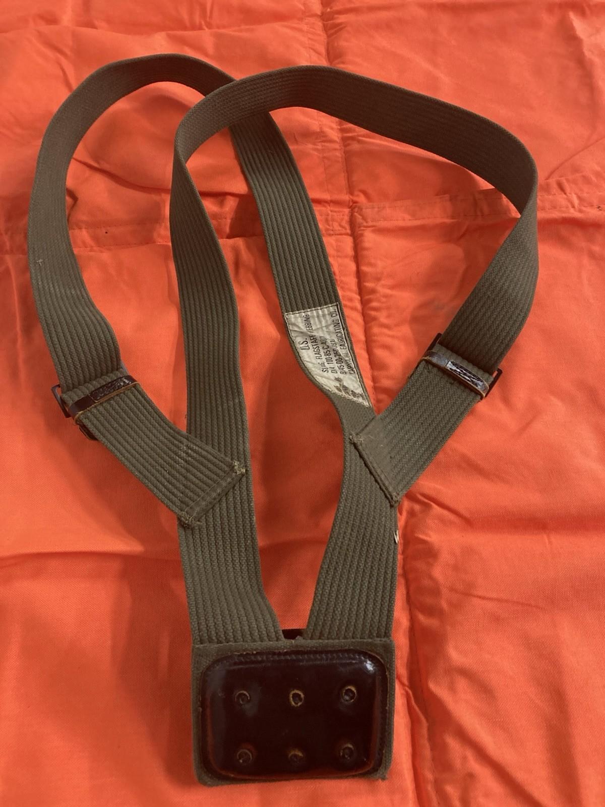 USGI FLAGSTAFF WEBBING HARNESS OD Green Colorguard Military Parade Drill Guidon