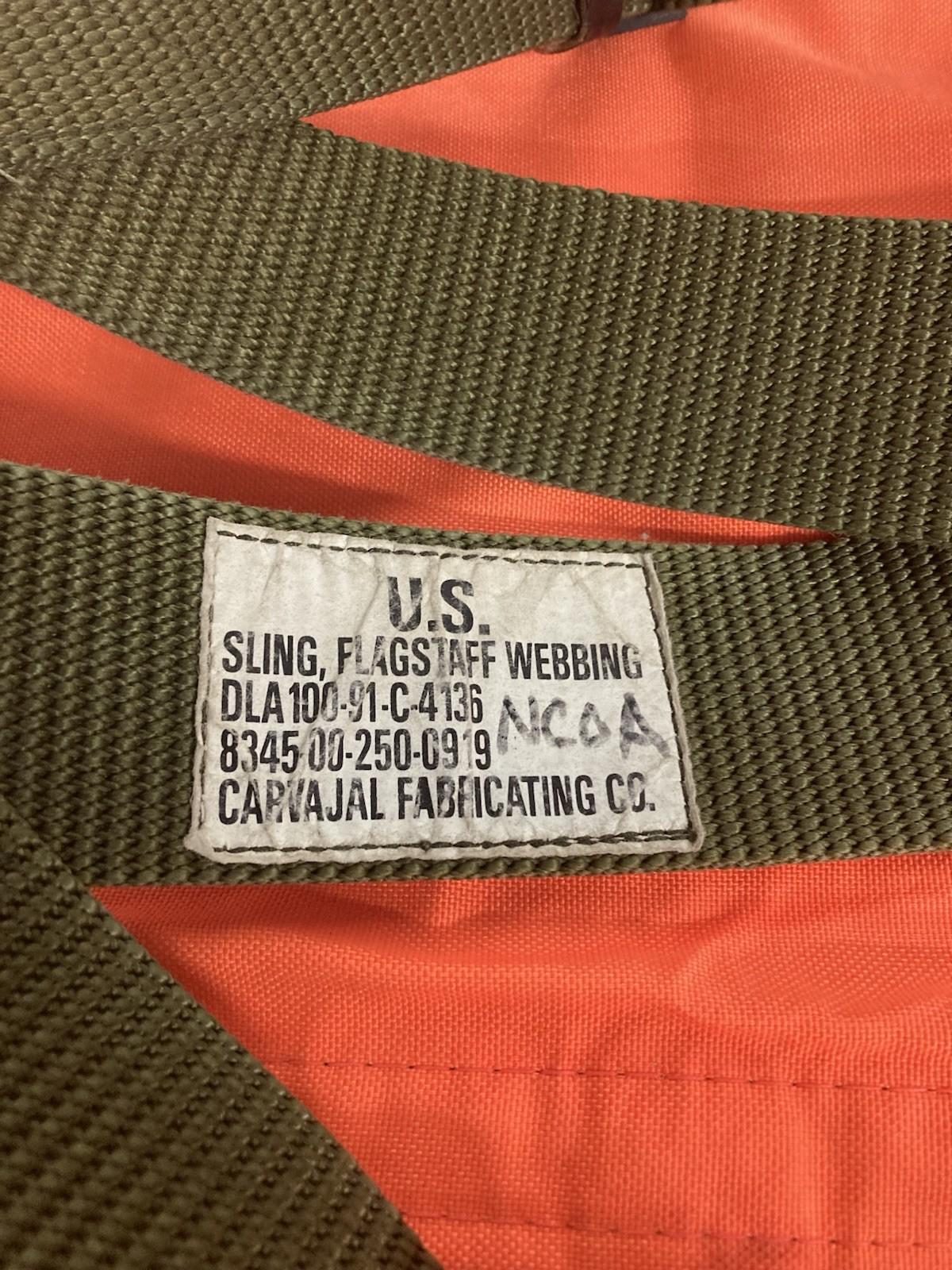 USGI Flagstaff Harness Colorguard Drill And Ceremony Guidon Bearer