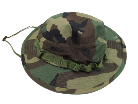 USGI WOODLAND BDY M81 CAMOUFLAGE BOONIE CAP FLOPPY CAP SIZE:7 SUN HOT WEATHER