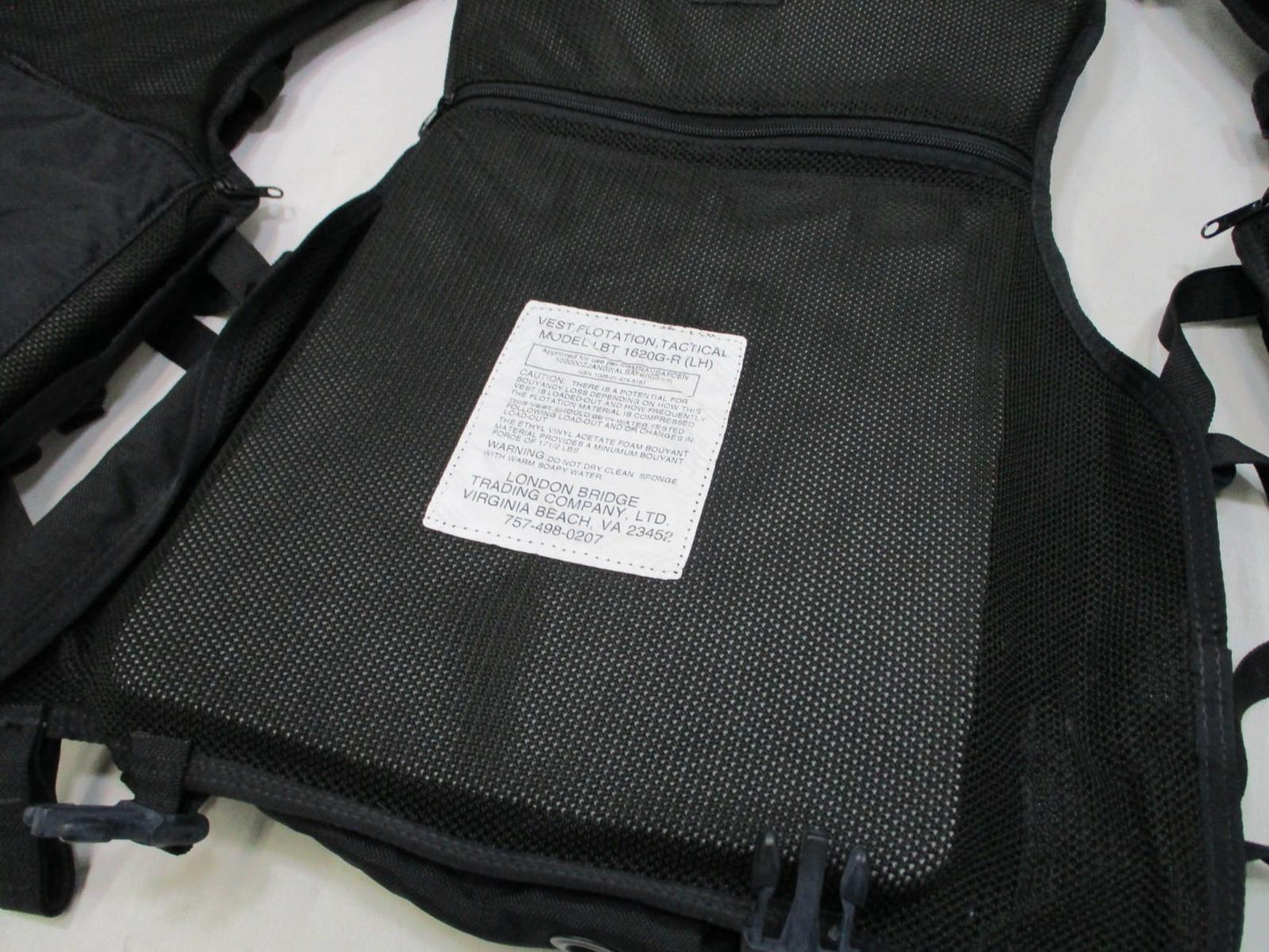 LBT Tactical Flotation Vest – Model 1620G-R – Left-Handed- Black- Maritime