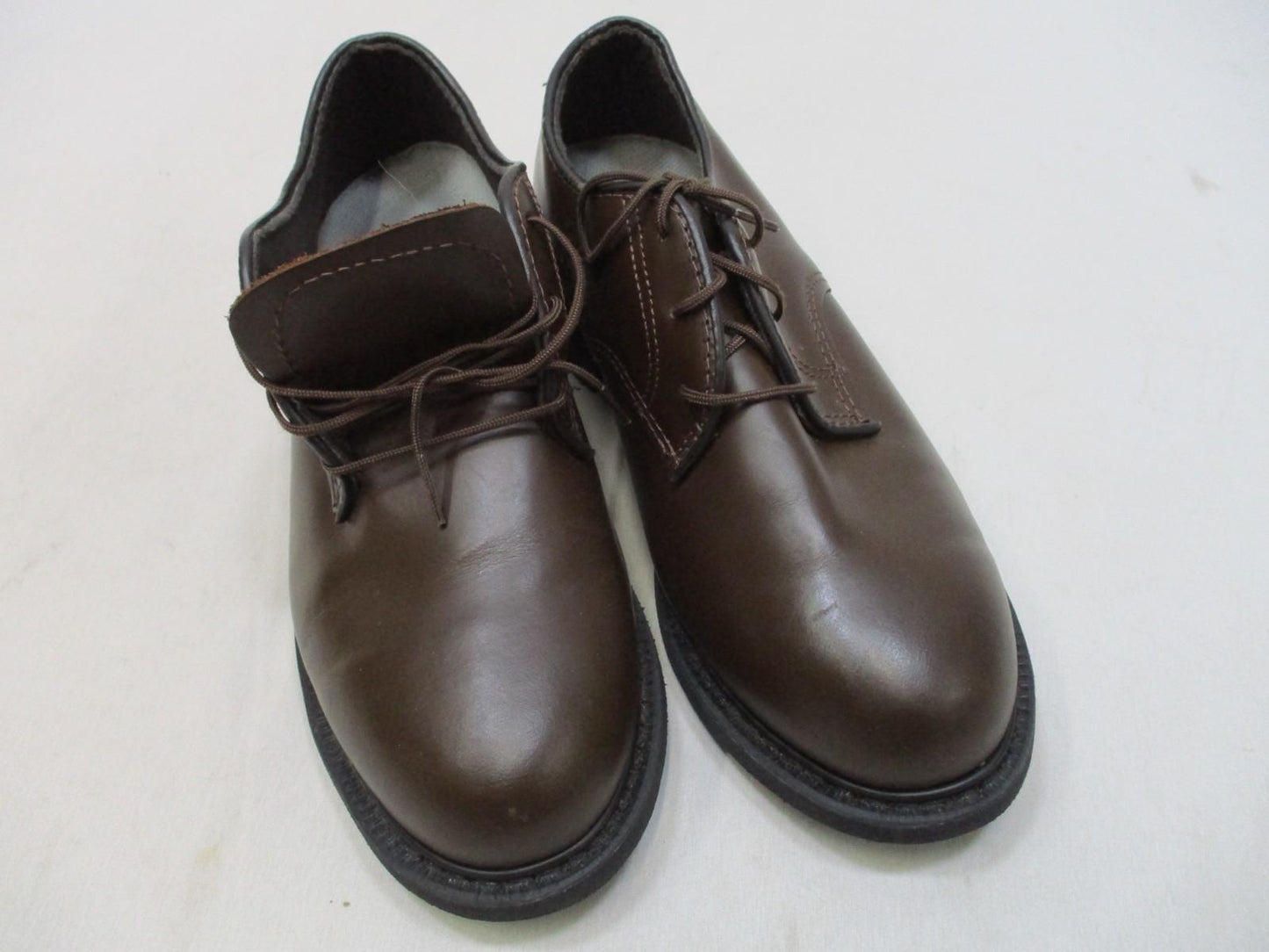 CAPPS Military Dress Shoes – Size 8 EW, US Army AGSU Approved, Brown, Used