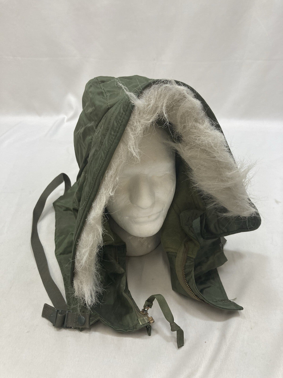 US Military Extreme Cold Weather Hood w/ Fur Ruff Alpha Industries Impermeable