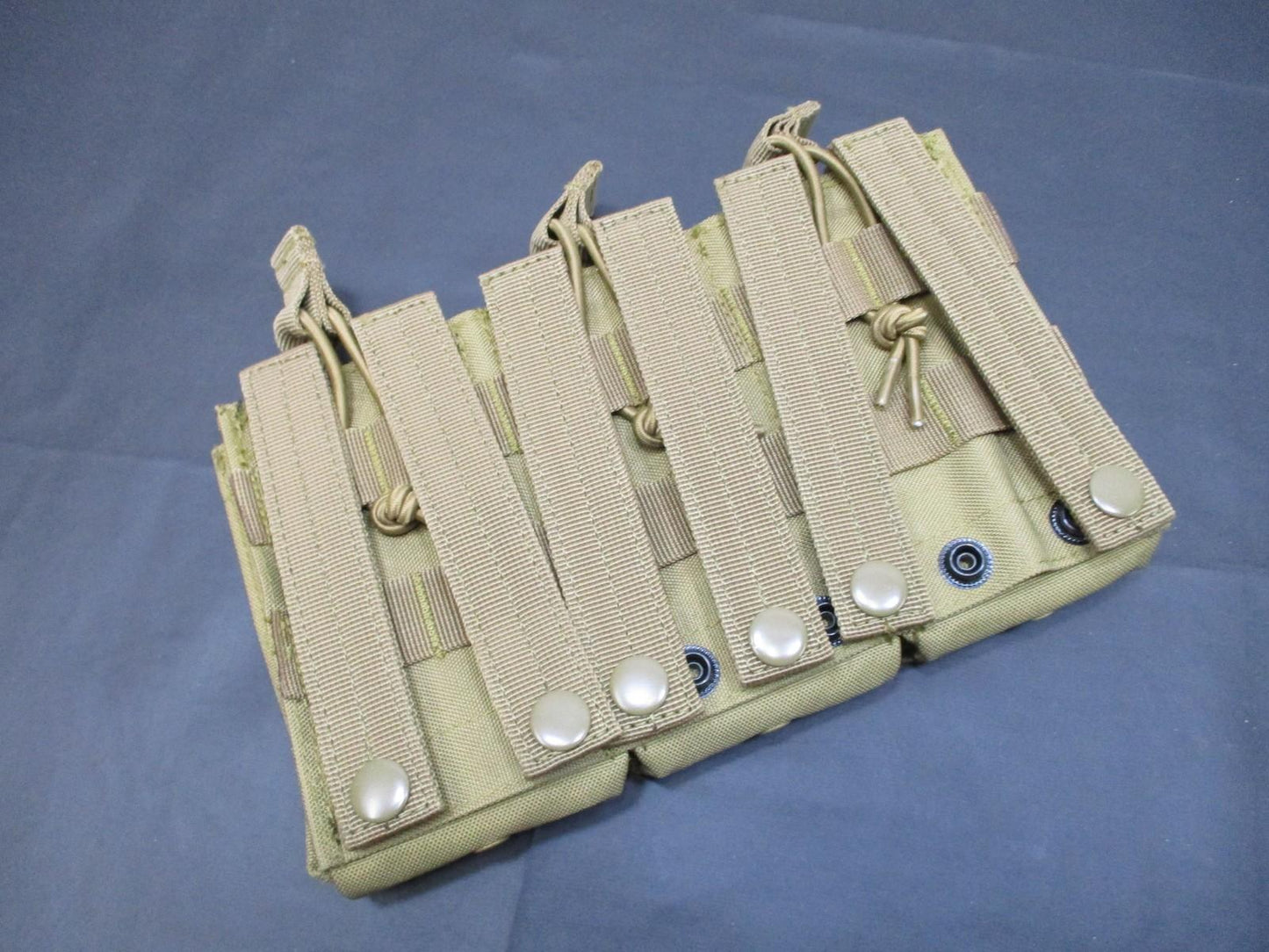 Fox Tactical Triple Rifle Magazine Pouch MOLLE Tan Used - Excellent
