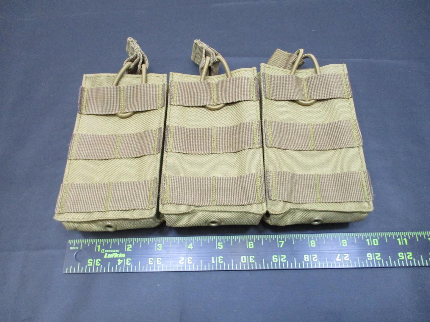 Fox Tactical Triple Rifle Magazine Pouch MOLLE Tan Used - Excellent
