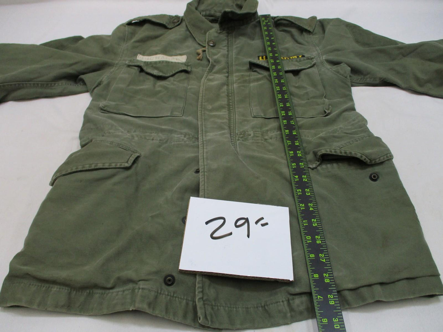 Vietnam War U.S. Army M-1951 Field Jacket - Fair Condition - OD Green - Olive