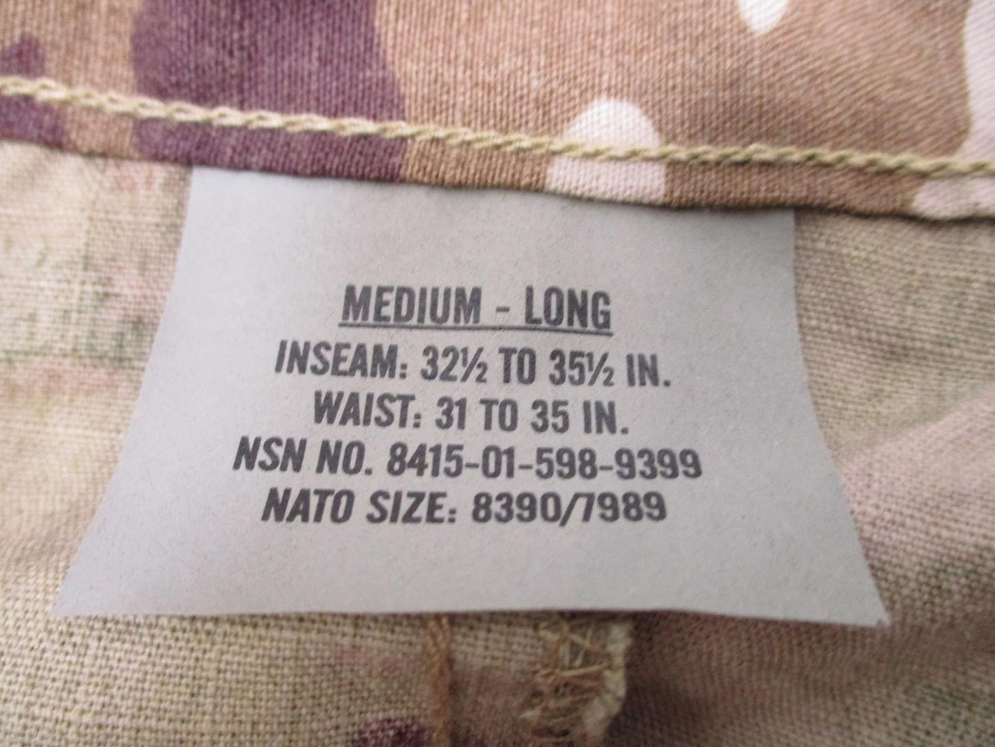 NEW TEAM SOLDIER ARMY COMBAT UNIFORM PANTS FLAME RESISTANT MEDIUM-LONG