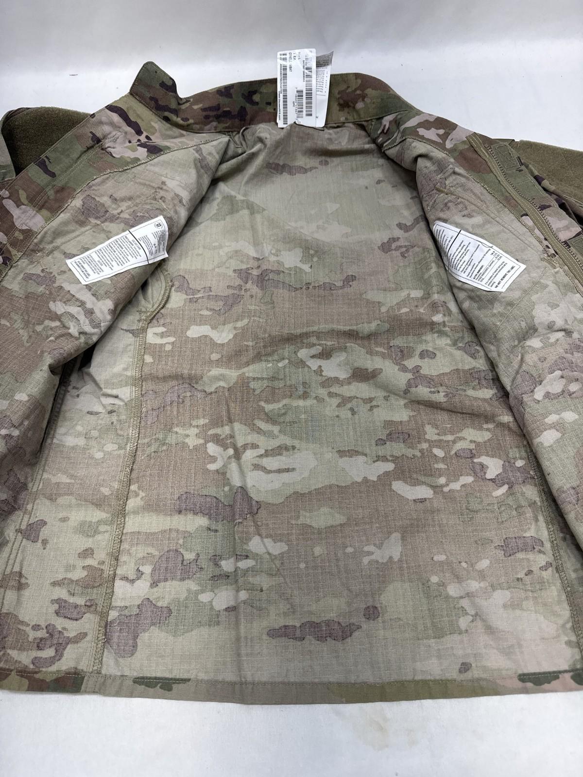 New U.S. Army Combat Uniform ACU Jacket Flame Resistant Medium-Long MultiCam