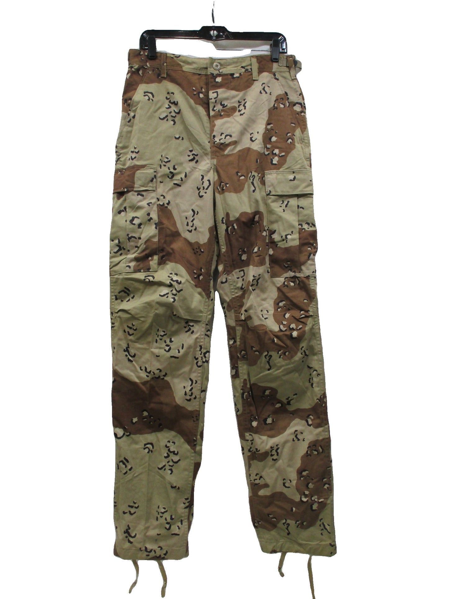 Wrangler Desert Camo Combat Cargo Pants Men's Small-X-Long 50% Nylon/Cotton
