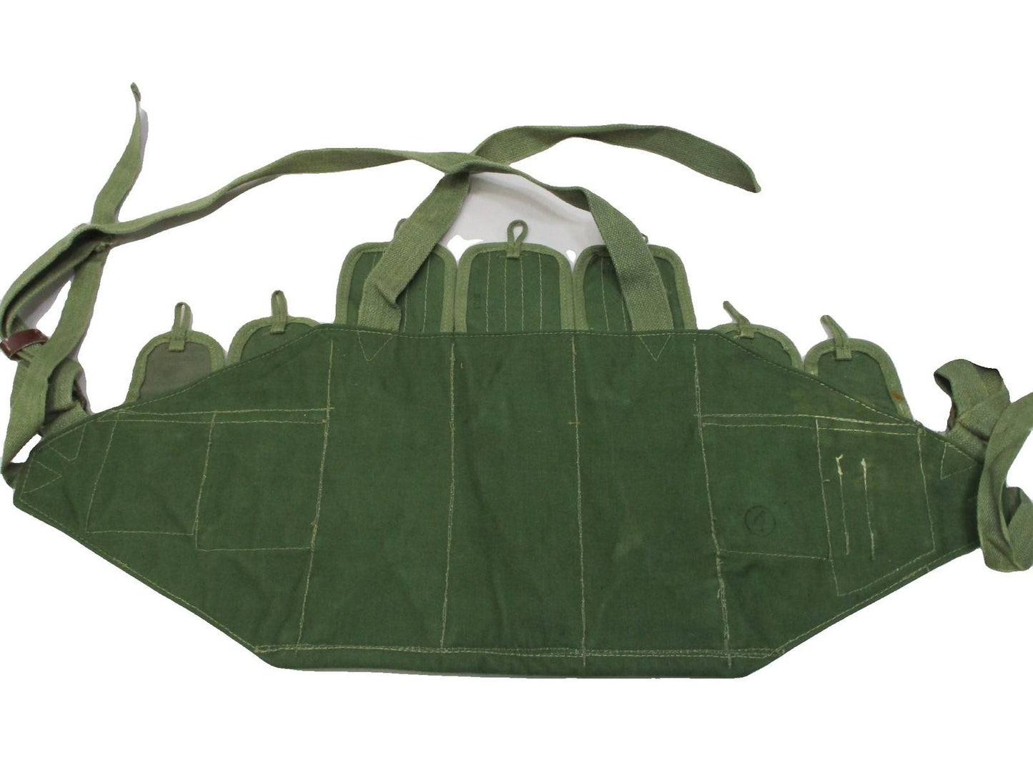 Chinese Type 56 Chest Rig Canvas Ammunition Pouch Tactical Vest Used Good