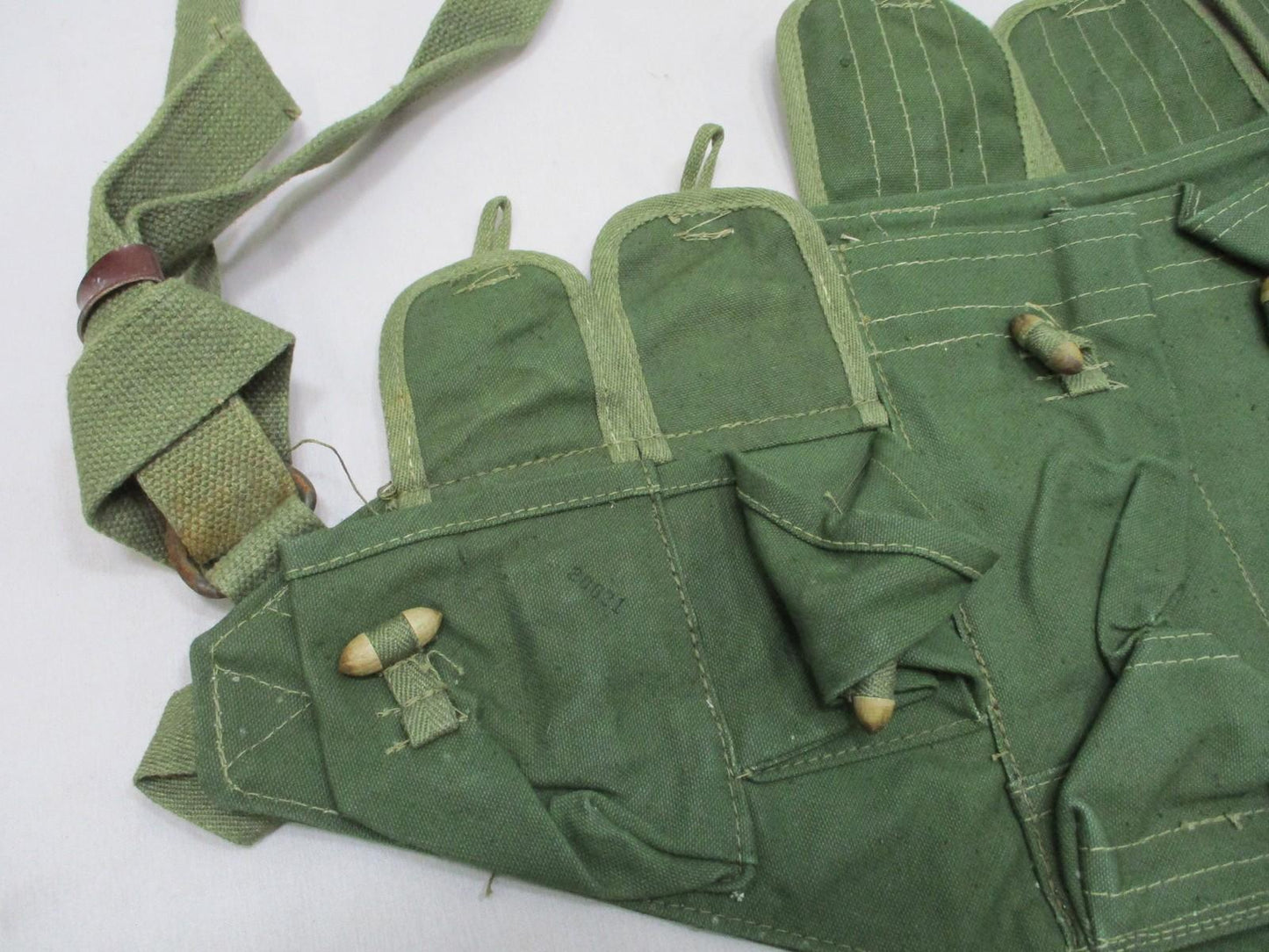 Chinese Type 56 Chest Rig Canvas Ammunition Pouch Tactical Vest Used Good