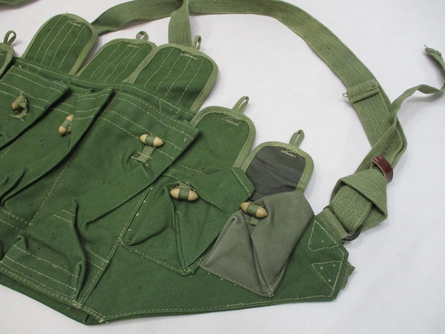 Chinese Type 56 Chest Rig Canvas Ammunition Pouch Tactical Vest Used Good