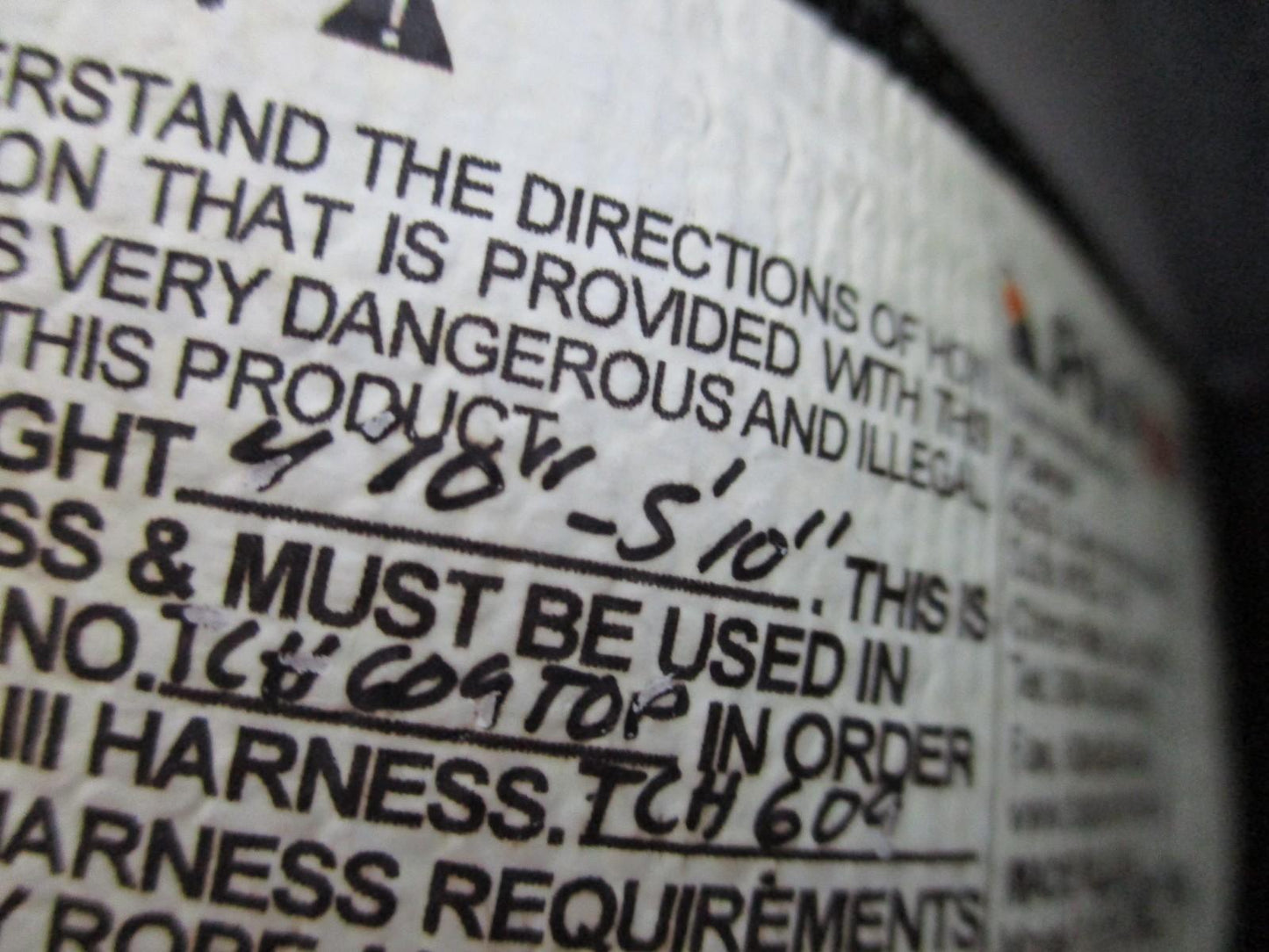Fusion NFPA Class III Safety Harness Full Body USA Made 26–37" Waist Tactical