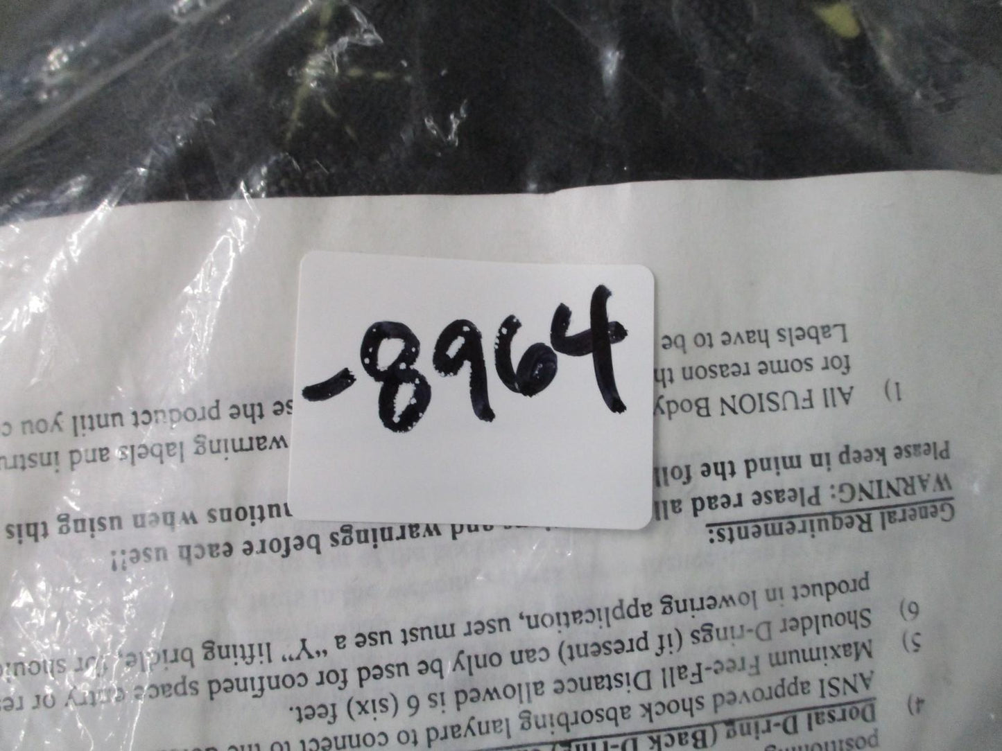 Fusion TCH6009FR-L Safety Harness NFPA Class III USA Made 34–45" Waist New NOS