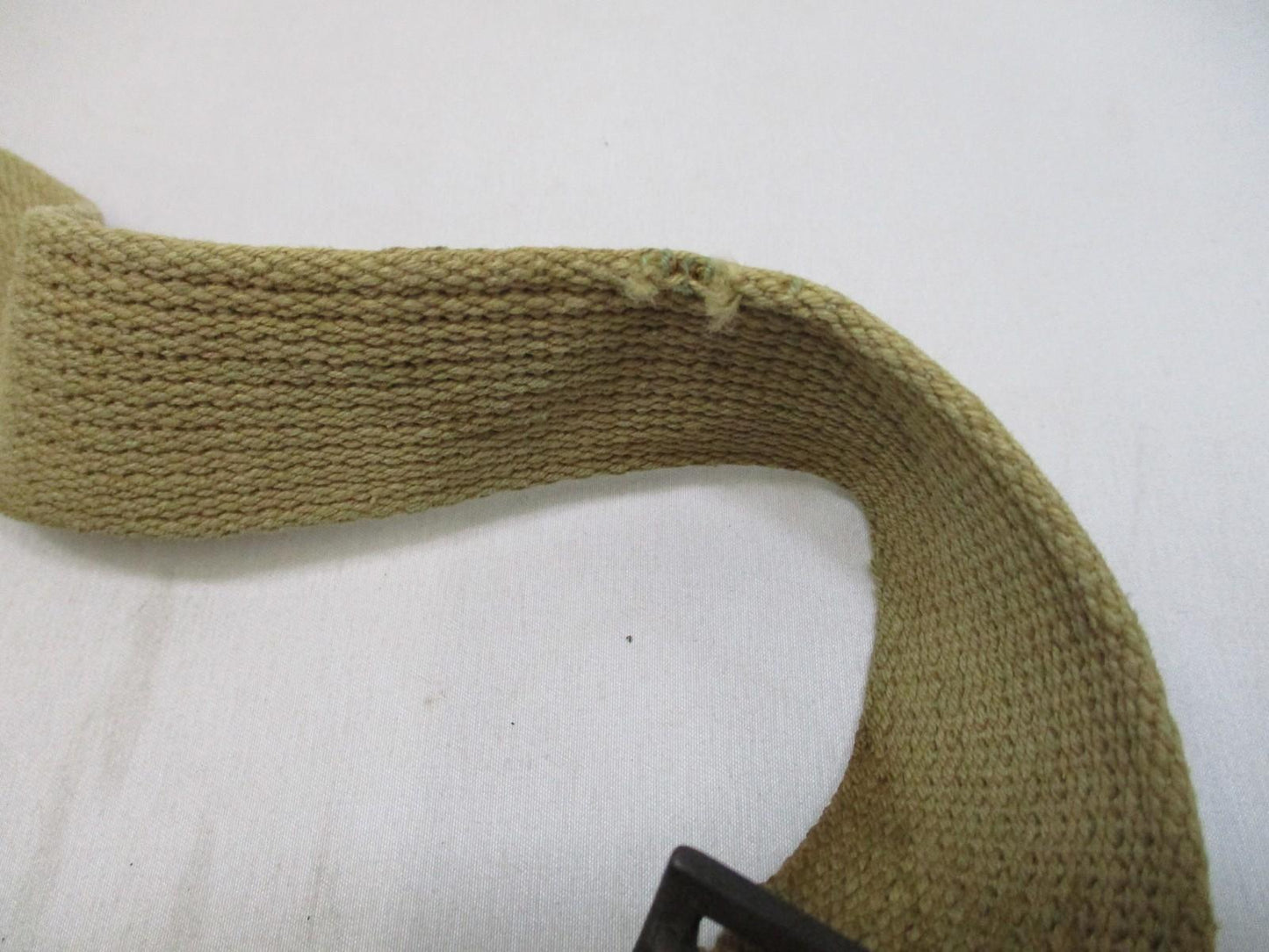 Vintage WWI-era canvas bandolier pouch by Centex Military Gear, military web gear with right-side BAR magazine holder.