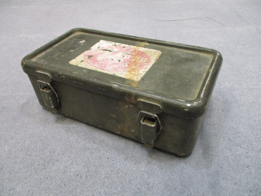 Vintage Arrow Case No. 1 Empty Metal Box Vietnam War Era Collectible