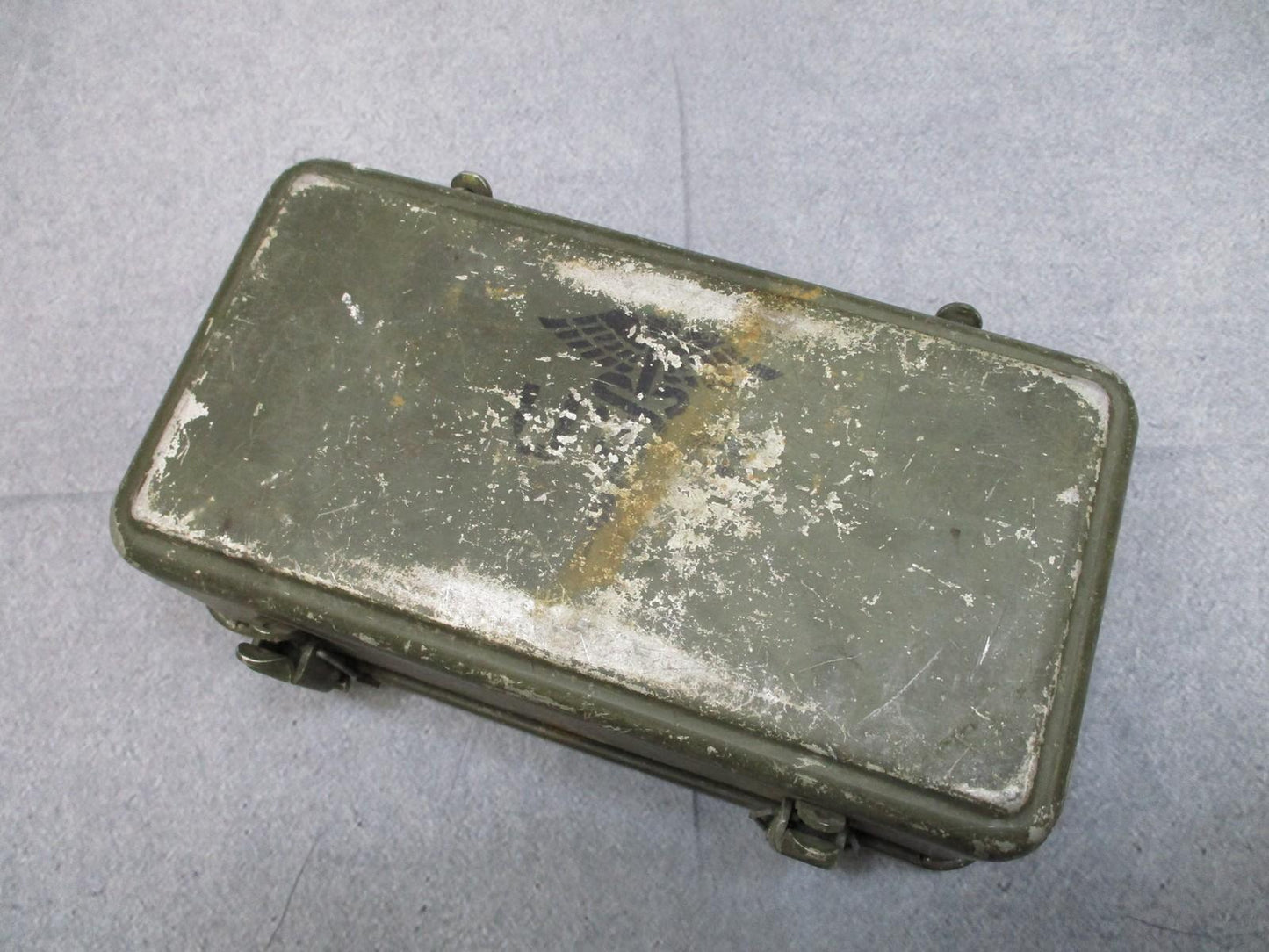 Vintage Arrow Case No. 1 Empty Metal Box Vietnam War Era Collectible