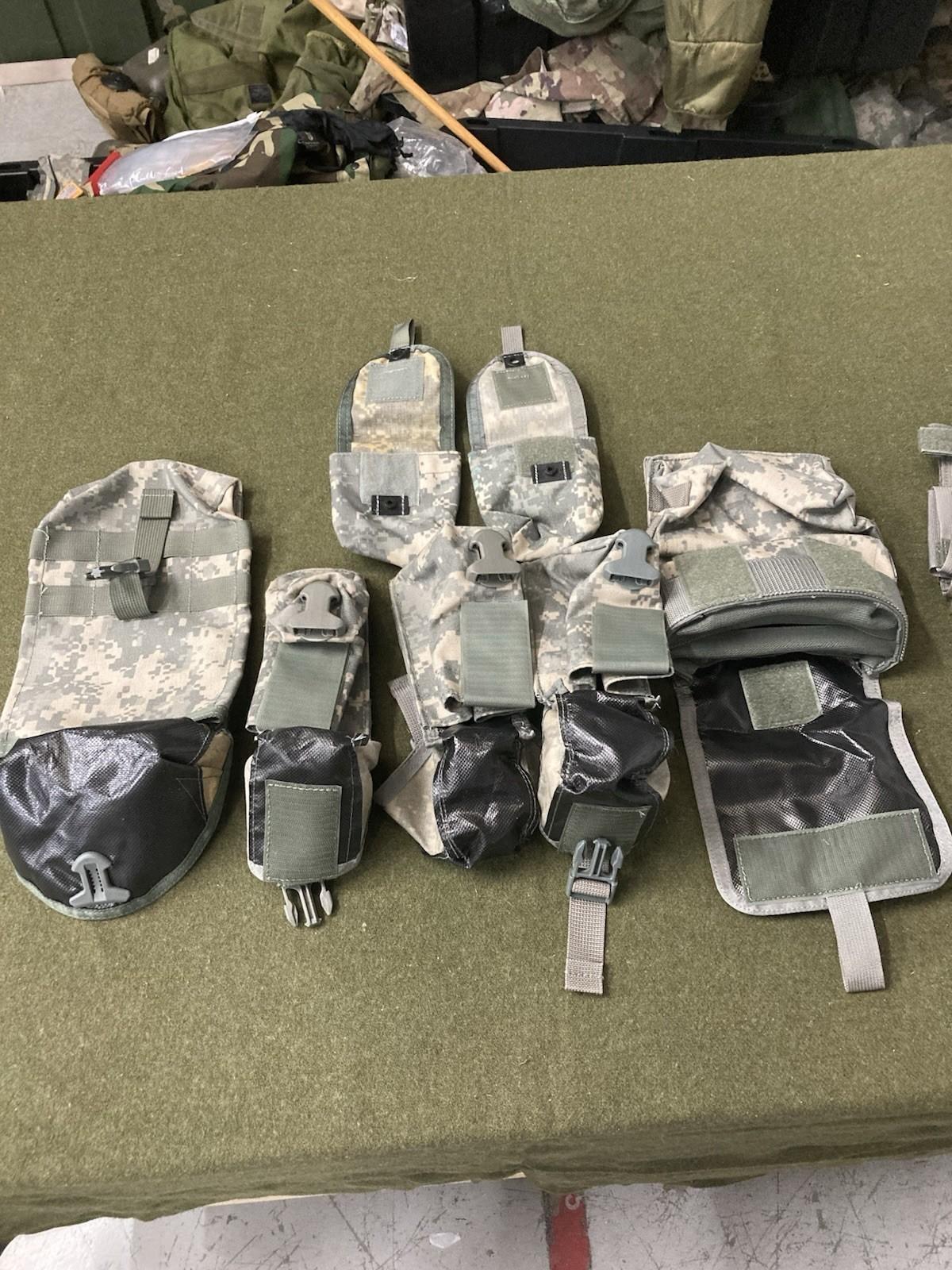 Tactical Tailor ACU MOLLE Pouch Lot – Mag, Frag, Radio, Dump, GP – USA Iraq War