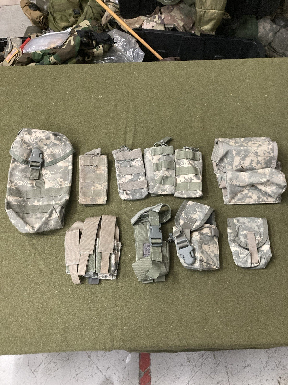 ACU MOLLE Pouch Lot – Tactical Tailor Radio, Dump – Missing MALICE Clips