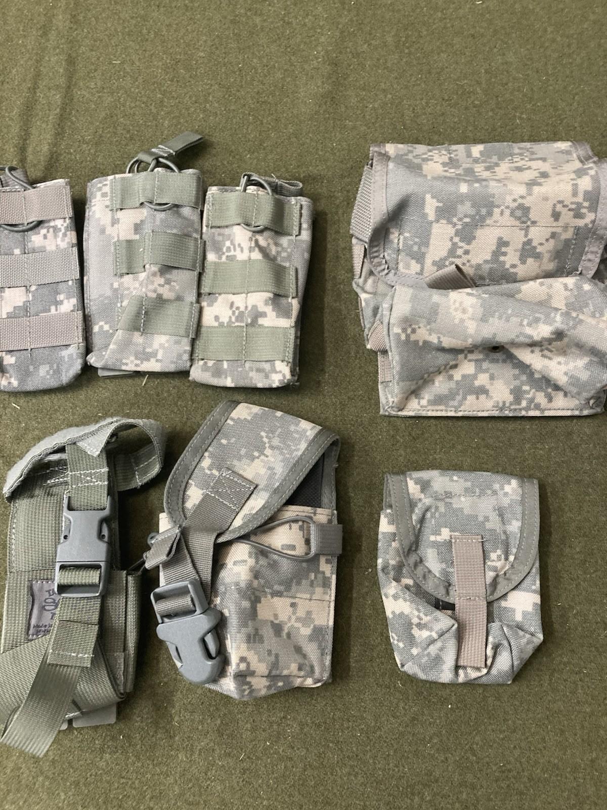 ACU MOLLE Pouch Lot – Tactical Tailor Radio, Dump – Missing MALICE Clips