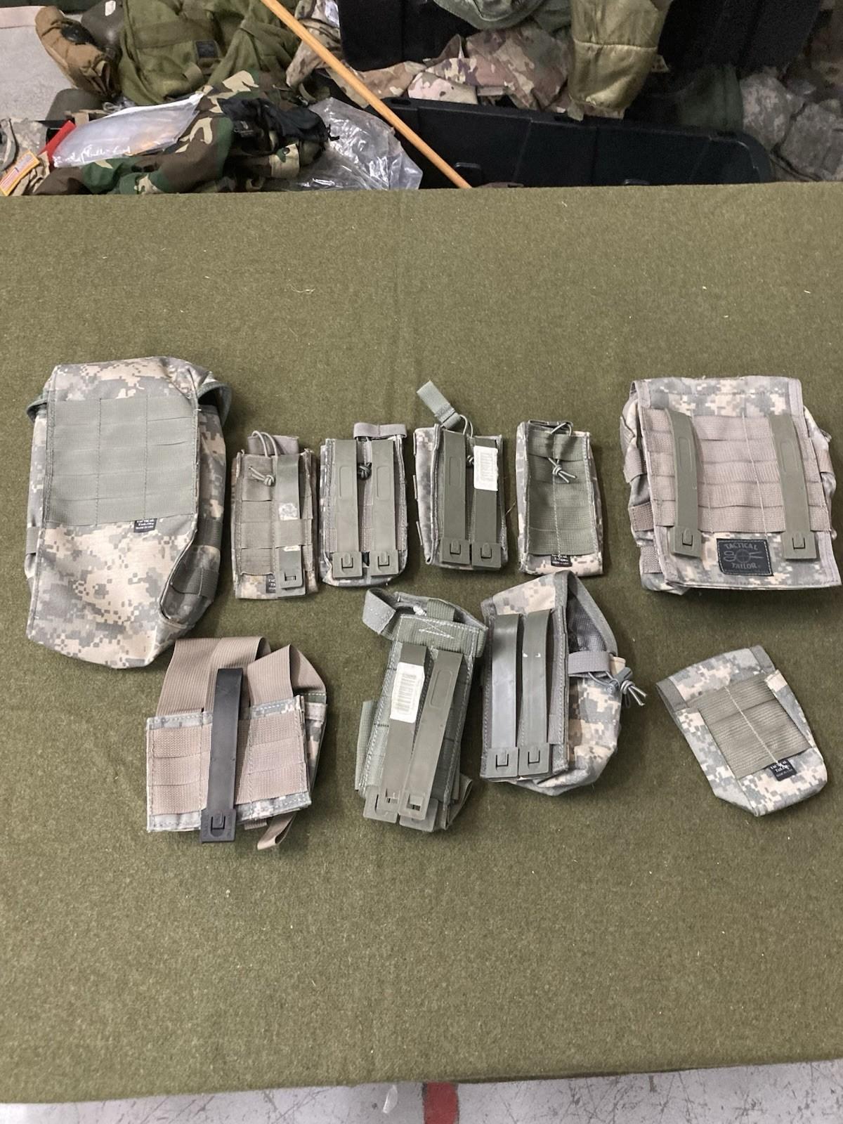 ACU MOLLE Pouch Lot – Tactical Tailor Radio, Dump – Missing MALICE Clips
