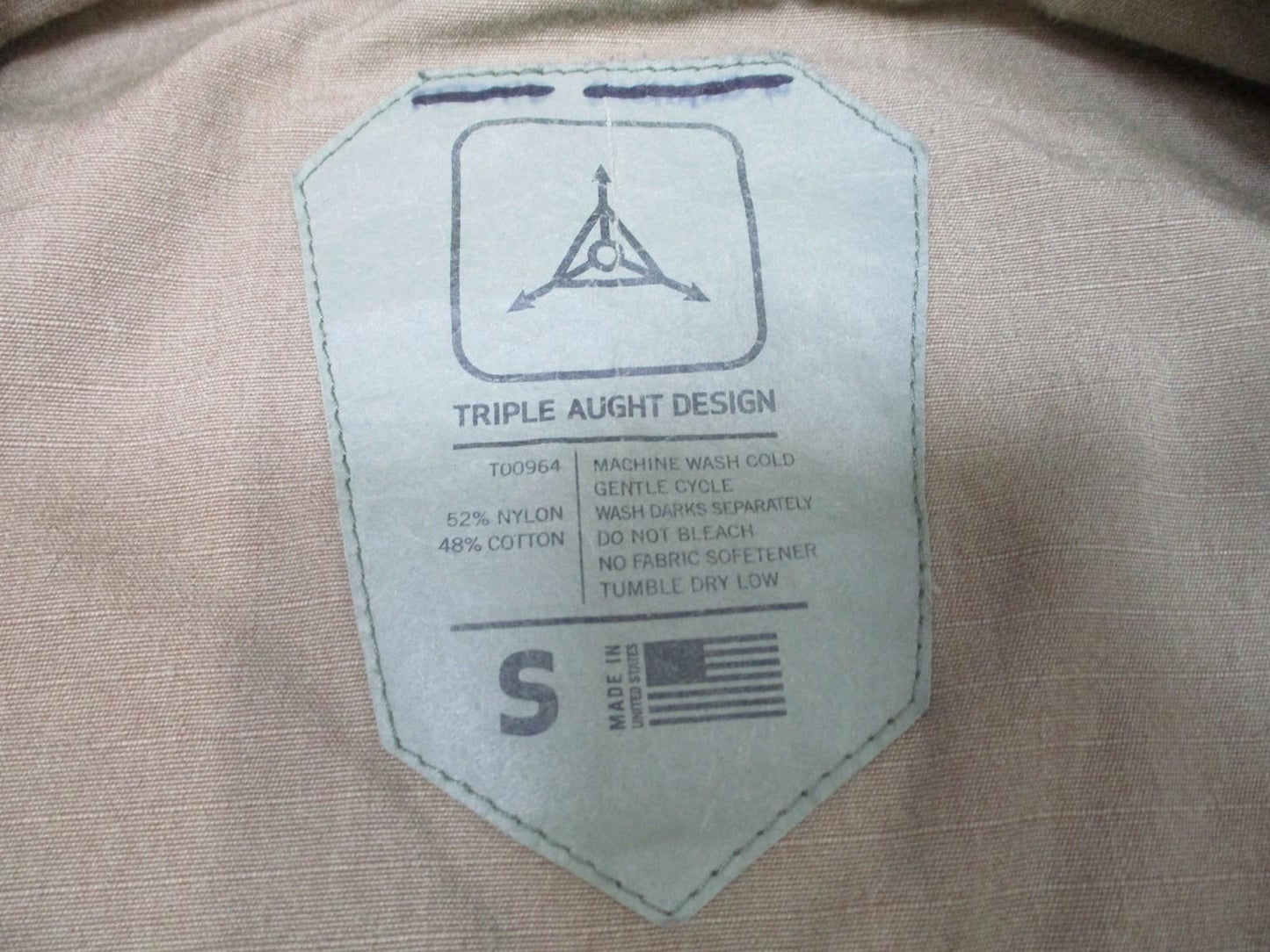 Triple Aught Design Rogue Jacket Khaki Men's Size S Tactical Full Zip