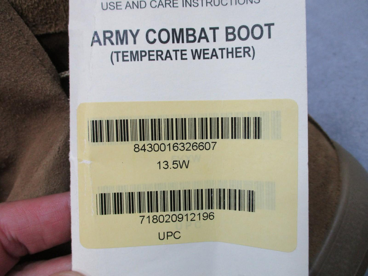 McRae Army Combat Boots 13.5W Gore-Tex Vibram Suede Cordura New w/Scuffs