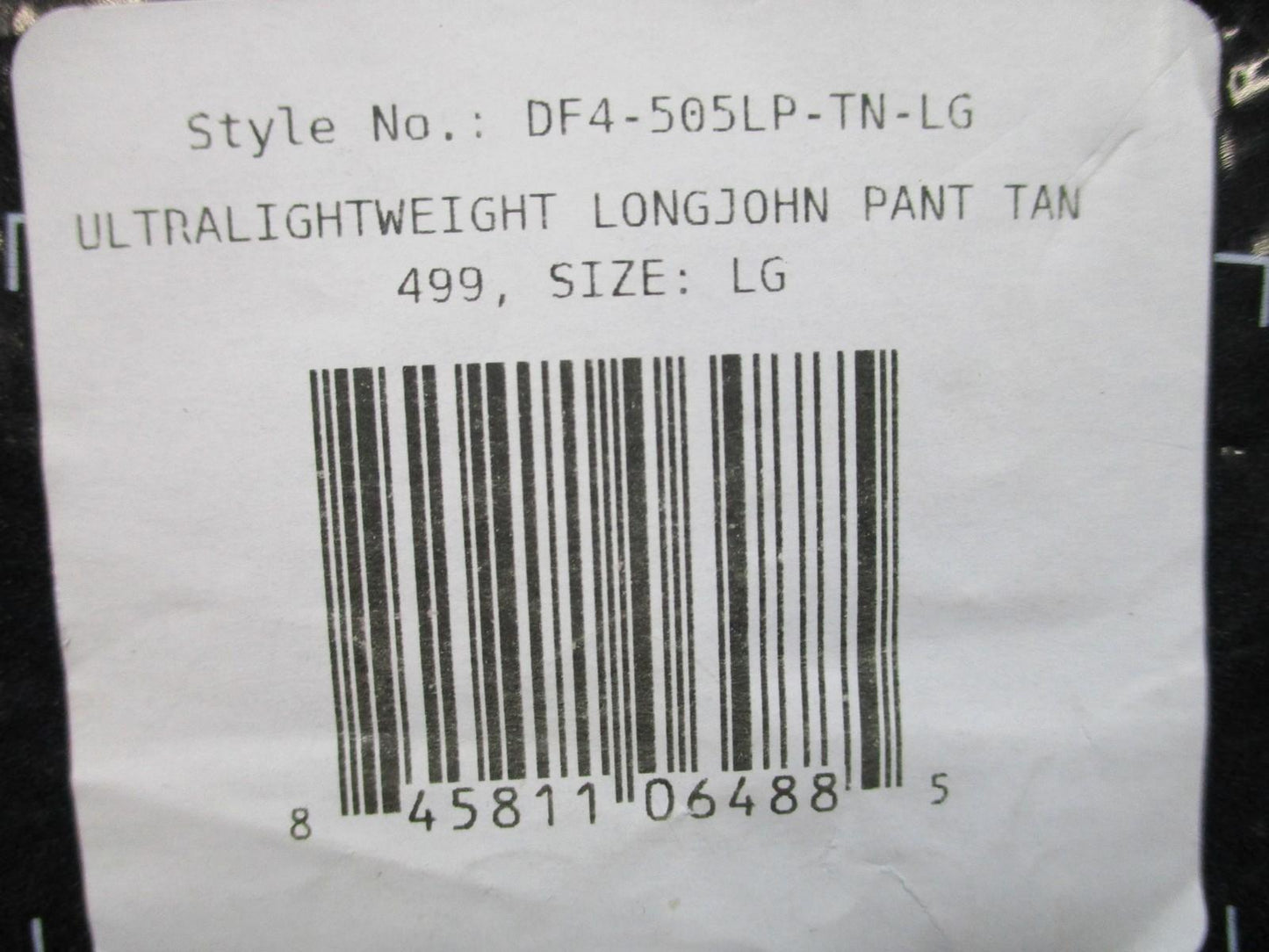 DRIFIRE Ultralightweight Longjohn Pant Tan LG Flame Resistant Made in USA - Centex Military Gear