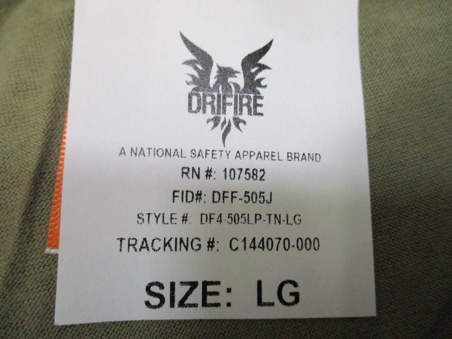 DRIFIRE Ultralightweight Longjohn Pant Tan LG Flame Resistant Made in USA - Centex Military Gear