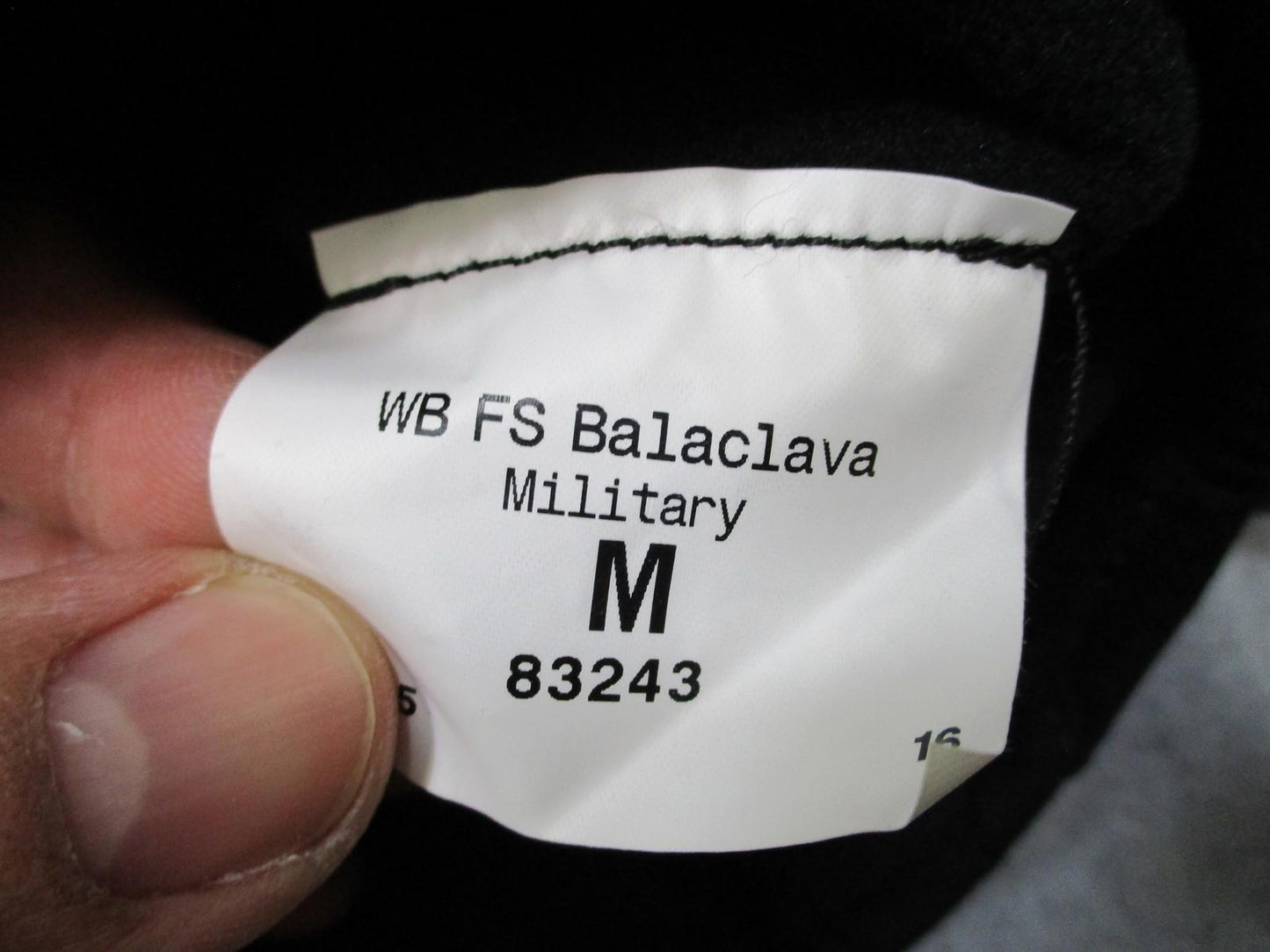 Outdoor Research WB FS Balaclava Military Fleece Black Size M - Shisty Hood Mask