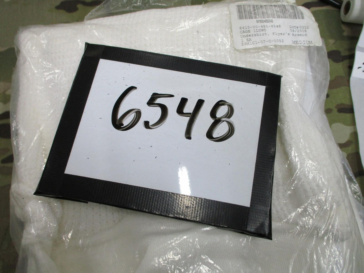 Nos CWU-44P Undershirt Flyer's Aramid Anti-Exposure Turtleneck Medium Long John
