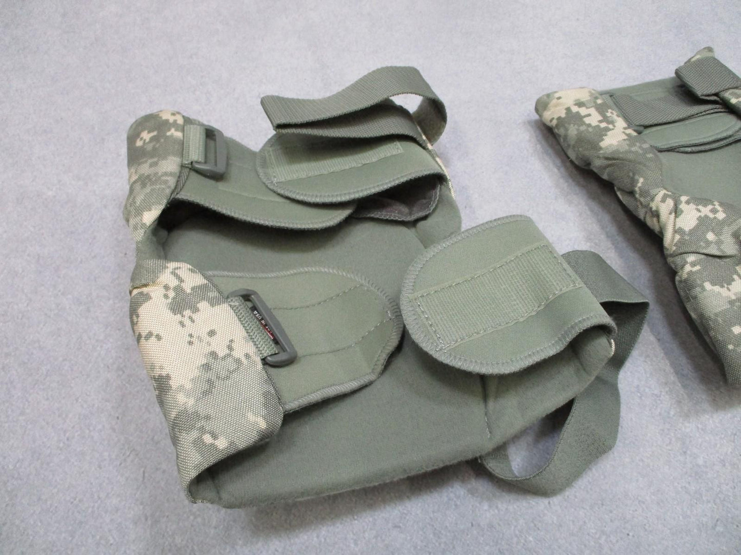 ARMY ACU Military Knee Pads Camo Adjustable Straps Made in USA (Pair) DIGITAL