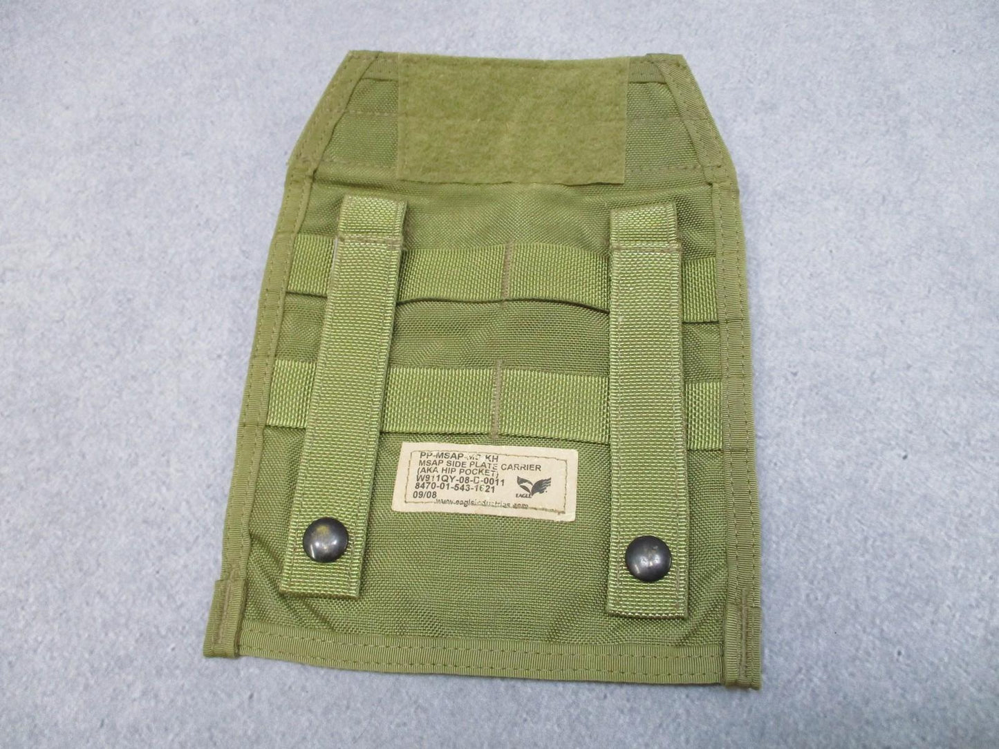 Eagle Industries MSAP Side Plate Carrier P-MSAP-MS KH Tactical Molle Pouch Khaki - Centex Military Gear