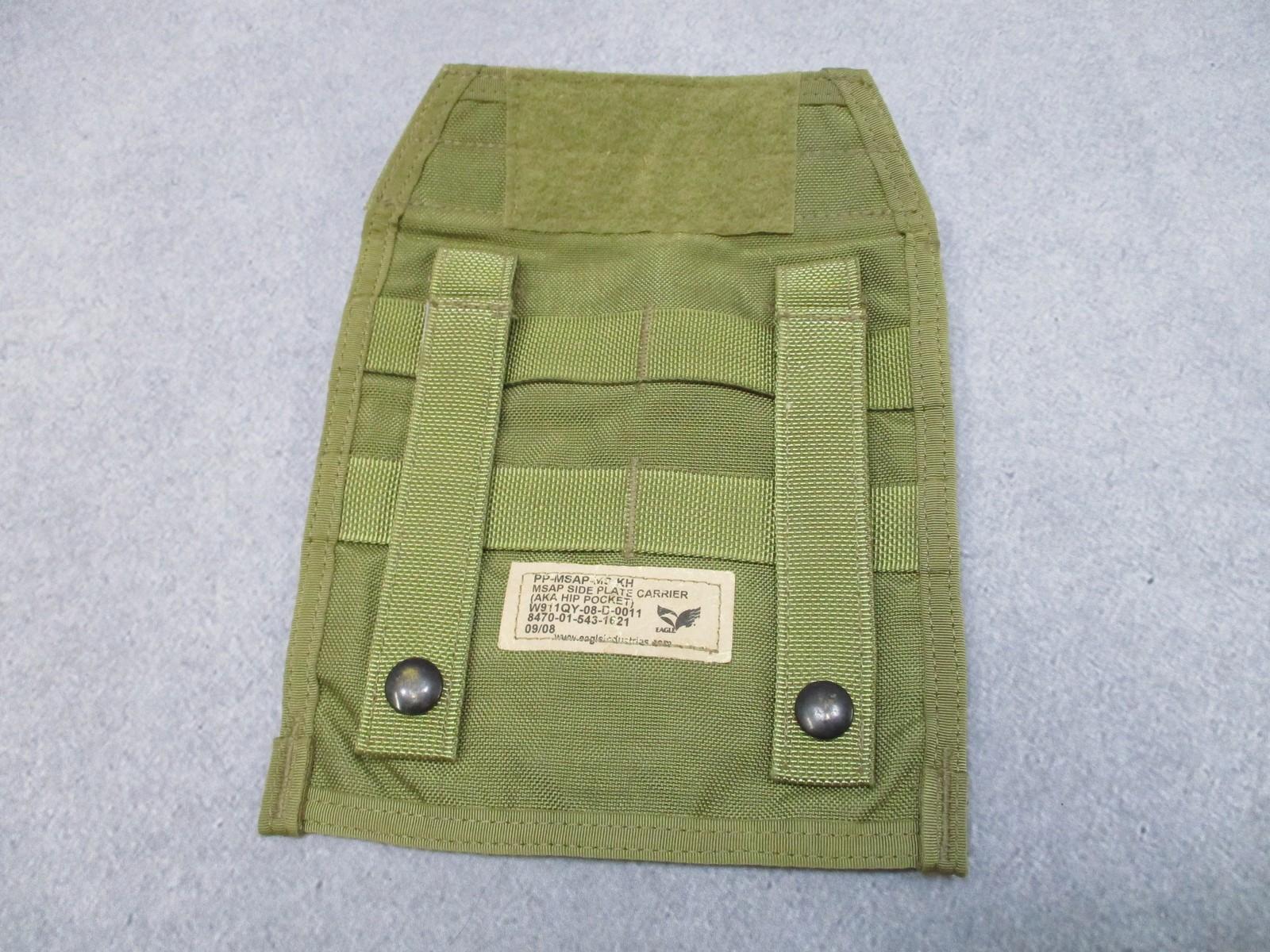 Eagle Industries MSAP Side Plate Carrier P-MSAP-MS KH Tactical Molle Pouch Khaki - Centex Military Gear