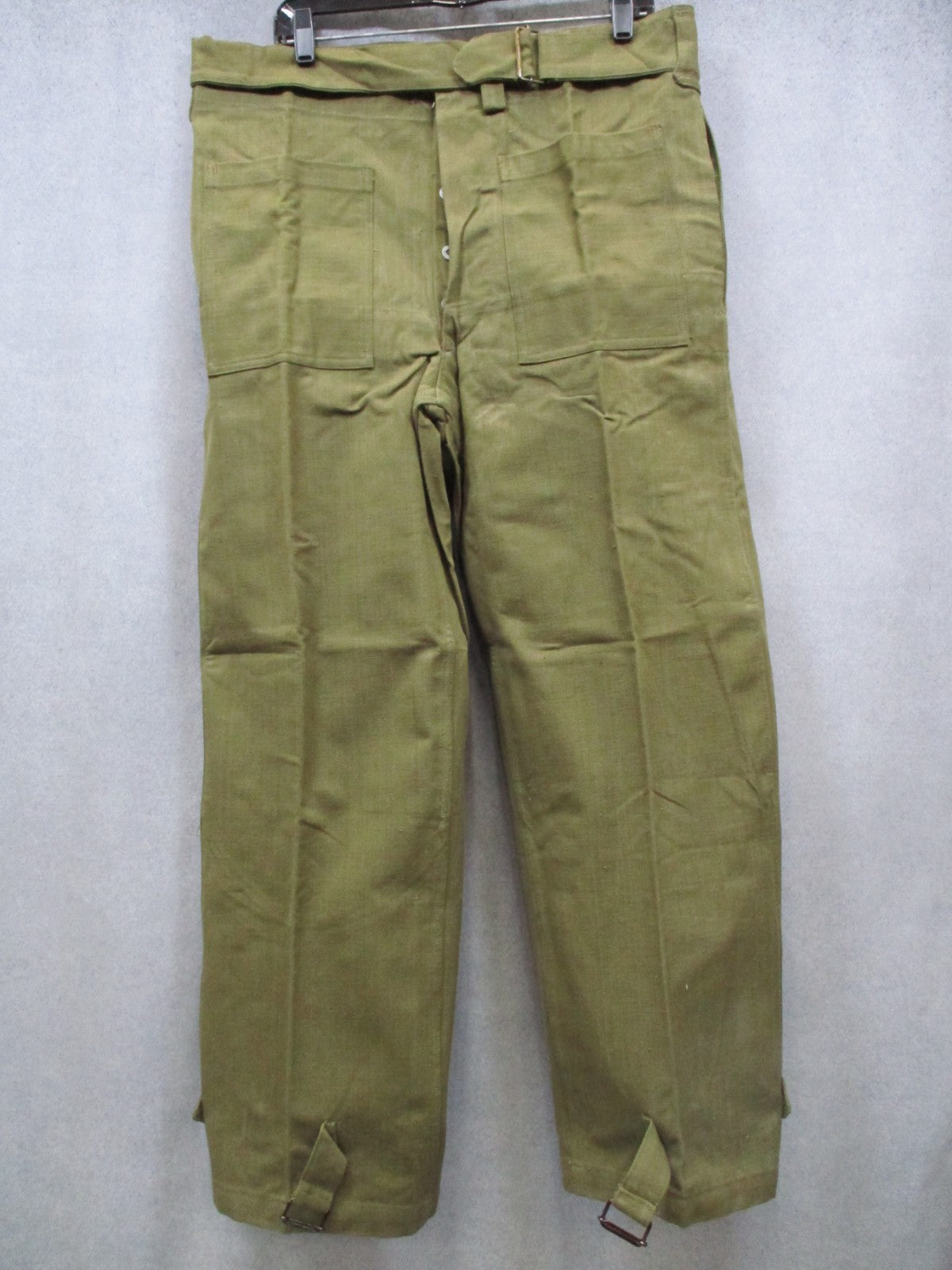 Vintage French Army Model 1935 Canvas Over Trousers – MACRA Paris – Size 2 – VGC - Centex Military Gear