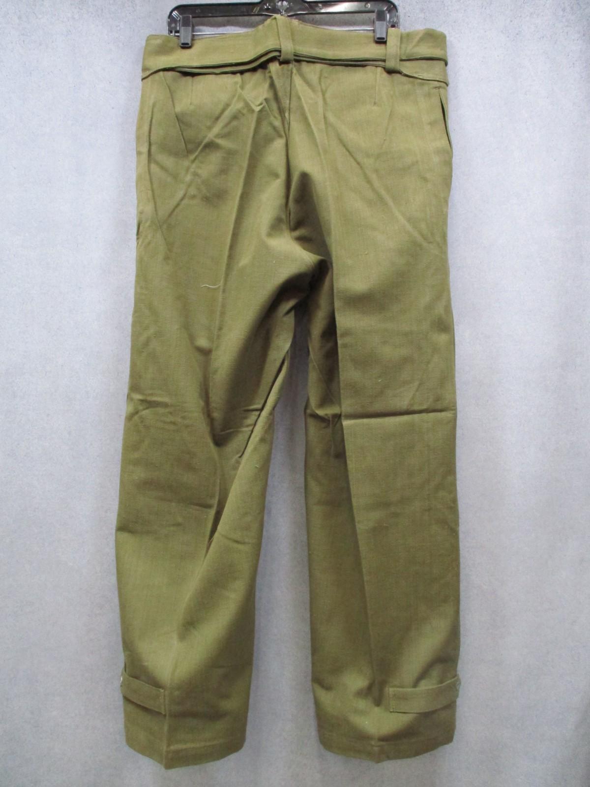 Vintage French Army Model 1935 Canvas Over Trousers – MACRA Paris – Size 2 – VGC - Centex Military Gear