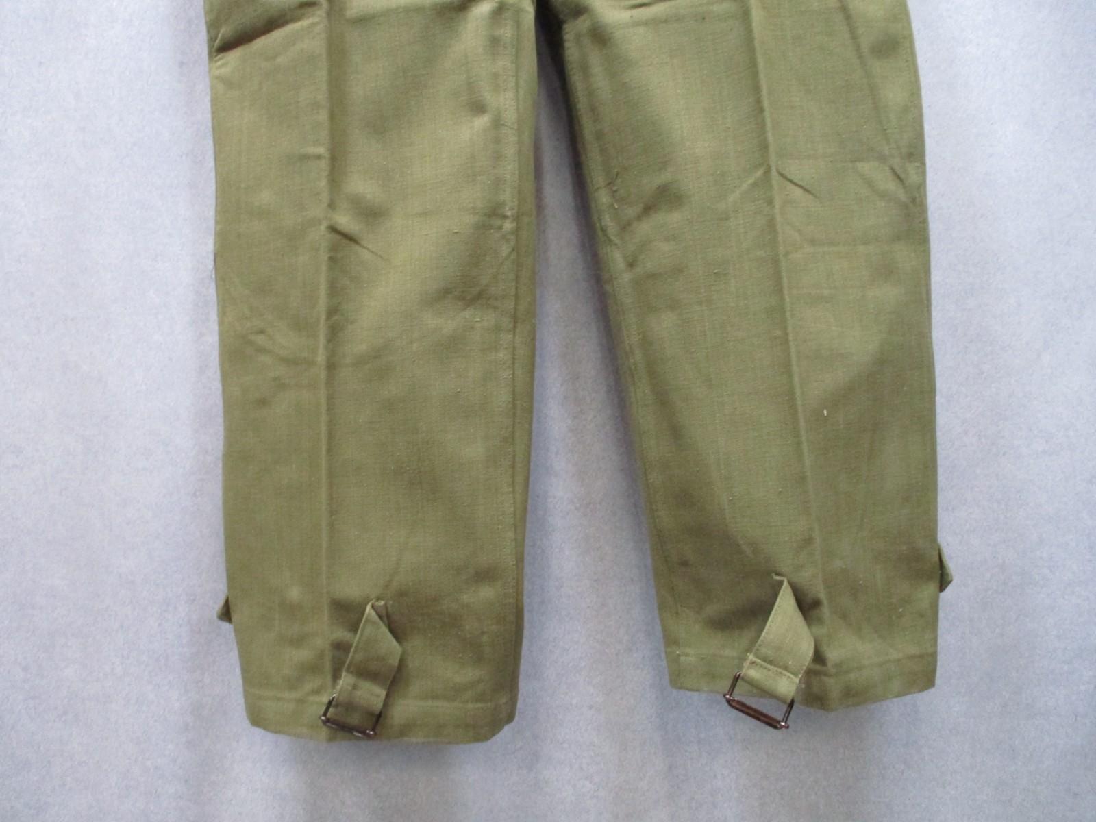 Vintage French Army Model 1935 Canvas Over Trousers – MACRA Paris – Size 2 – VGC - Centex Military Gear