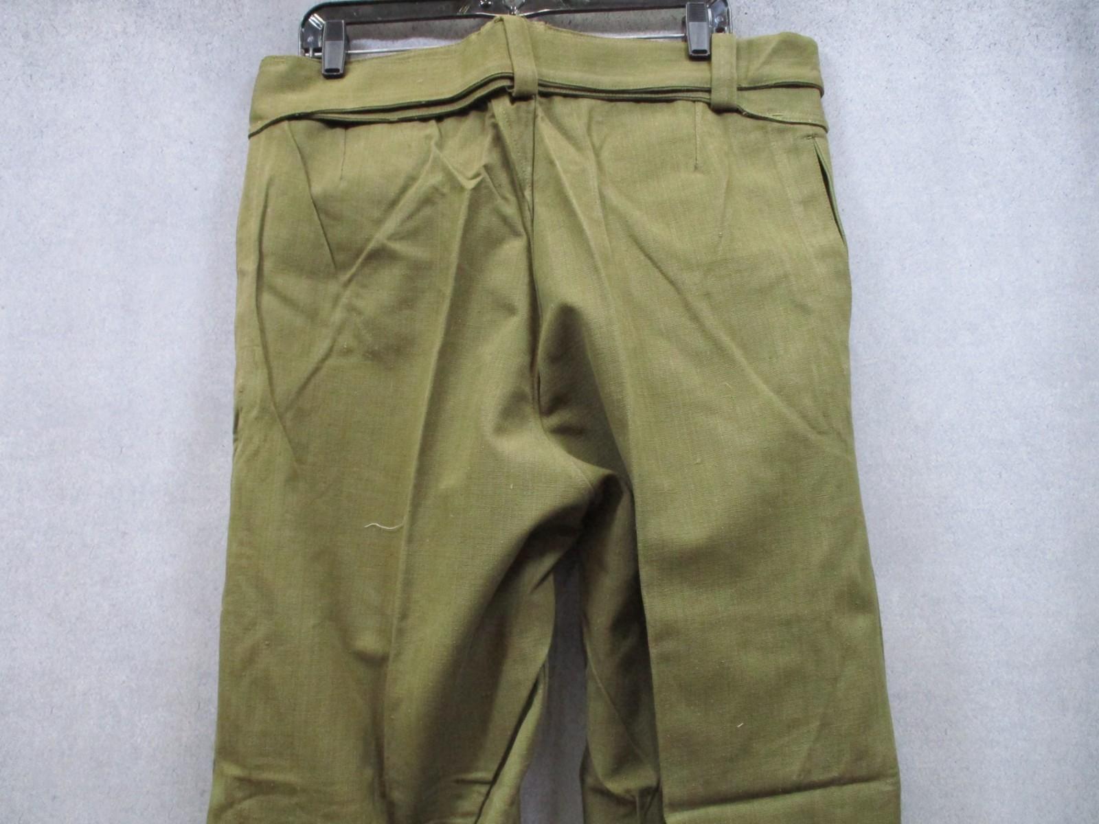 Vintage French Army Model 1935 Canvas Over Trousers – MACRA Paris – Size 2 – VGC - Centex Military Gear