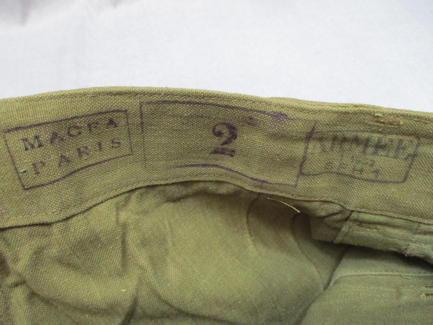 Vintage French Army Model 1935 Canvas Over Trousers – MACRA Paris – Size 2 – VGC - Centex Military Gear
