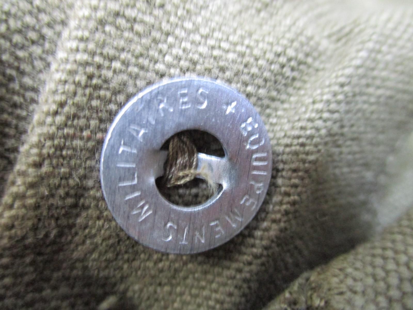 Vintage French Army Model 1935 Canvas Over Trousers – MACRA Paris – Size 2 – VGC - Centex Military Gear