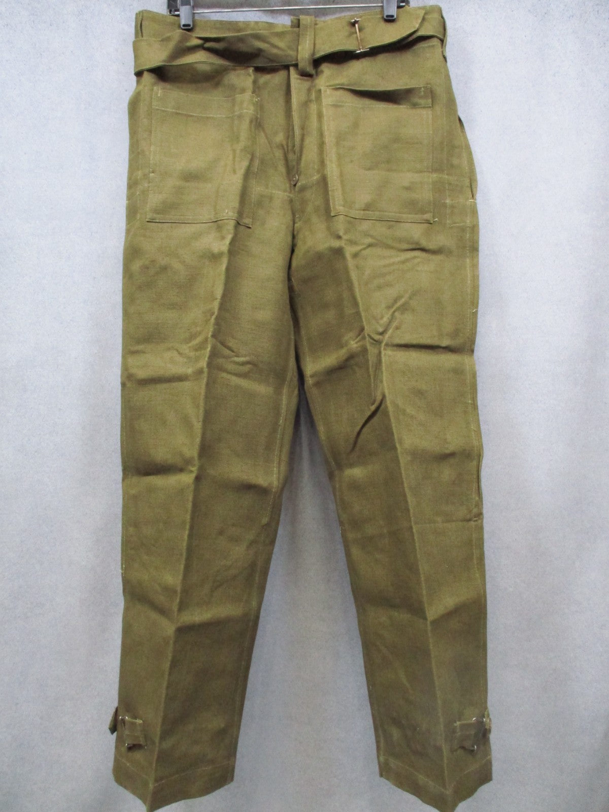 Vintage Military Canvas Overpants – OD Green, Stamped, Cold Weather Shell - Centex Military Gear