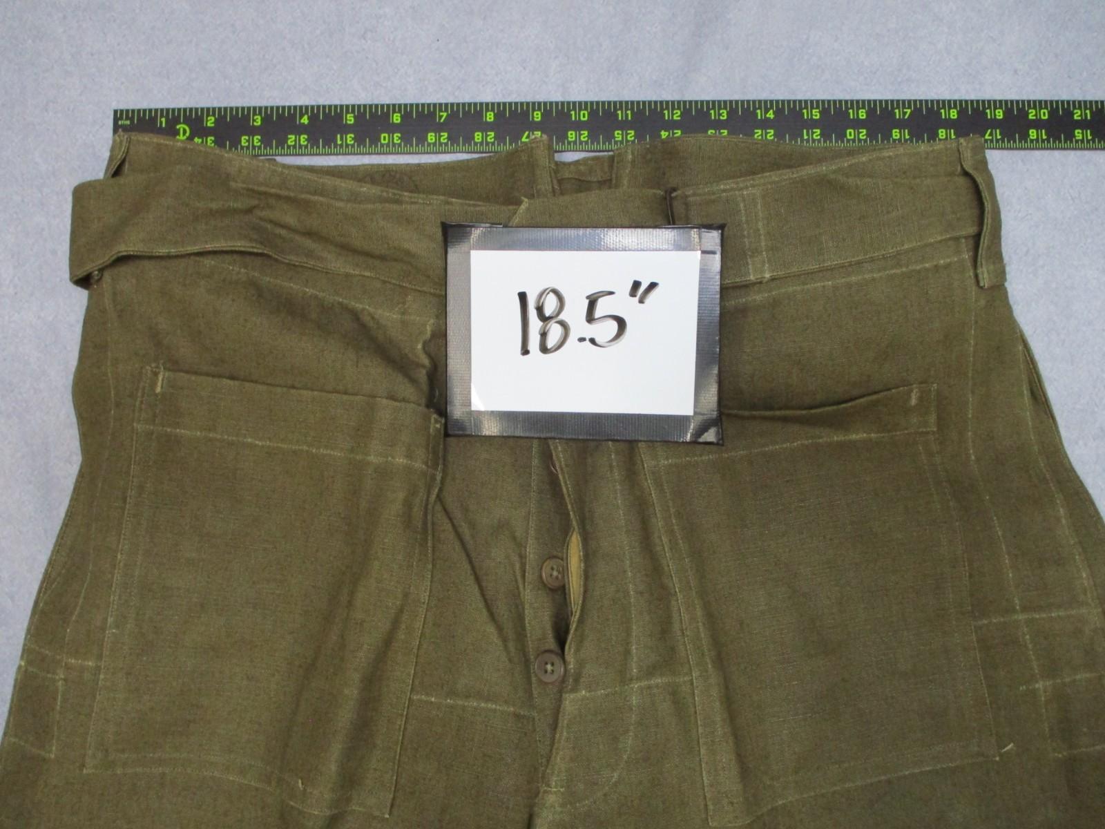 Vintage Military Canvas Overpants – OD Green, Stamped, Cold Weather Shell - Centex Military Gear