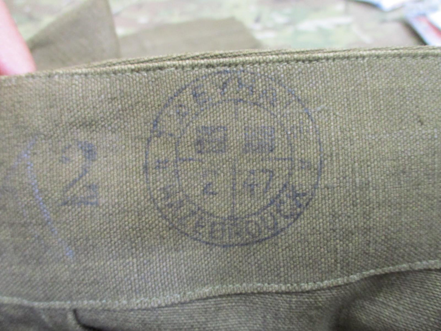 Vintage Military Canvas Overpants – OD Green, Stamped, Cold Weather Shell - Centex Military Gear