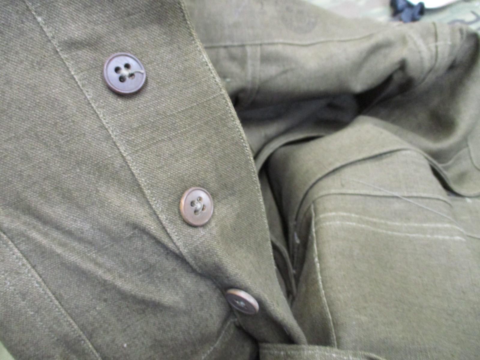 Vintage Military Canvas Overpants – OD Green, Stamped, Cold Weather Shell - Centex Military Gear
