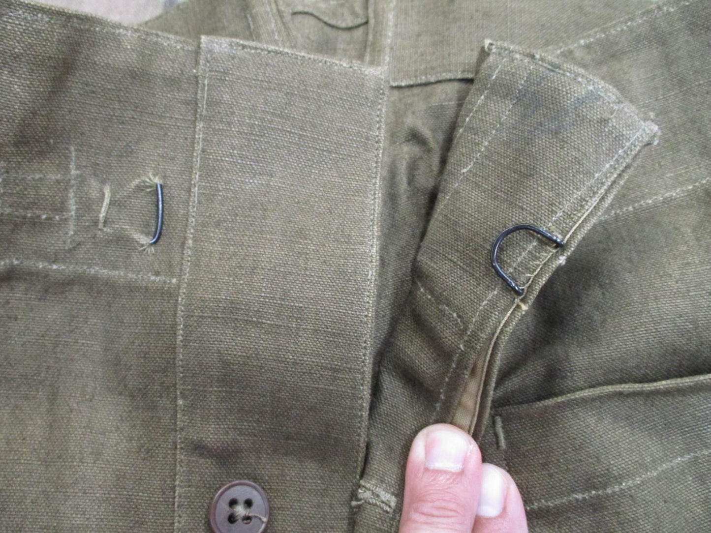 Vintage Military Canvas Overpants – OD Green, Stamped, Cold Weather Shell - Centex Military Gear
