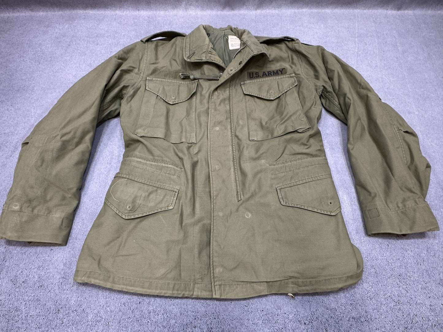 US Army M-1965 Field Jacket Small Regular Alpha Industries Vietnam Era Coat - Centex Military Gear