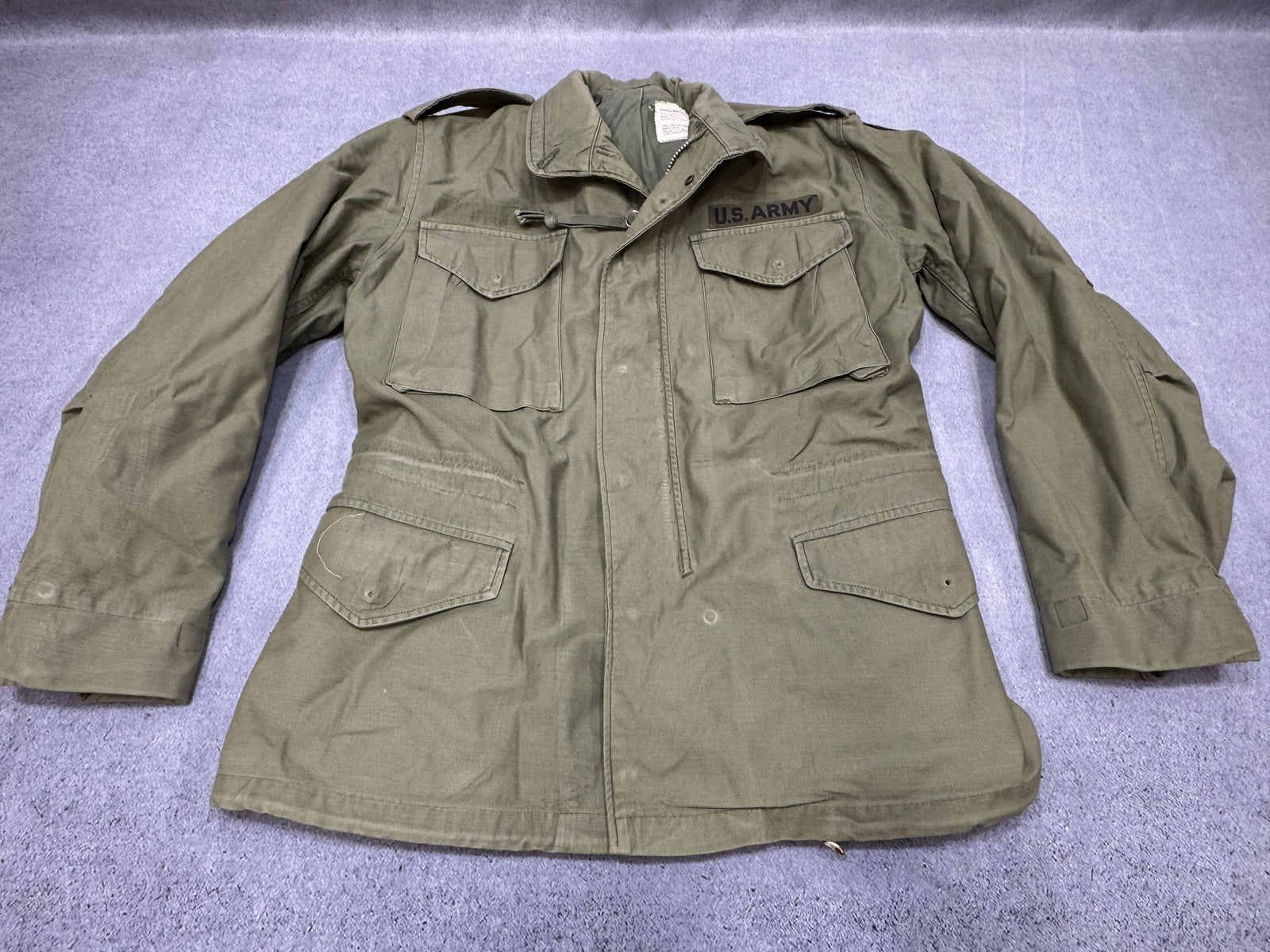 US Army M-1965 Field Jacket Small Regular Alpha Industries Vietnam Era Coat - Centex Military Gear